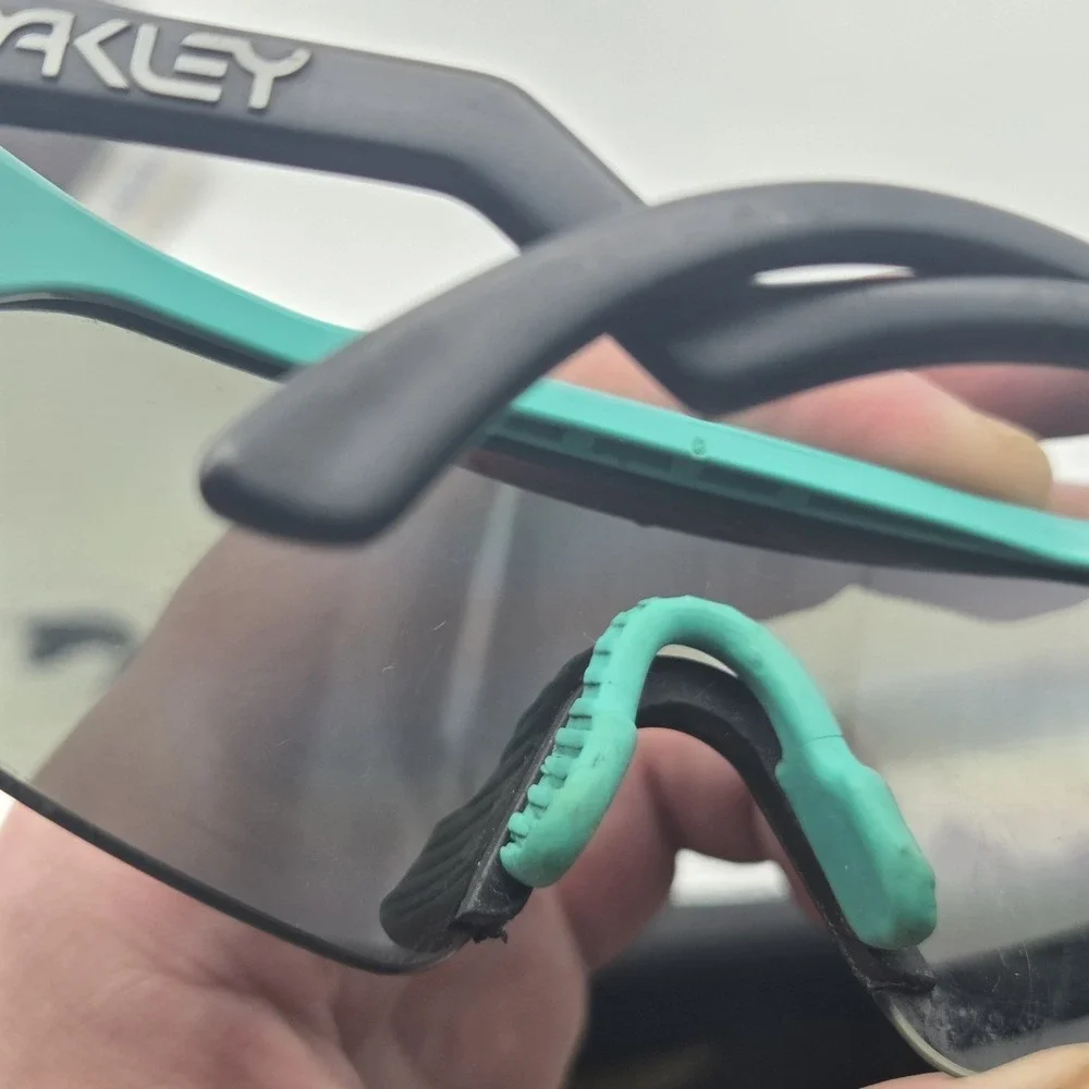 Vintage Original 80s 90s Oakley Razor Blades Sunglasses W/ Extra Nosepiece Lens